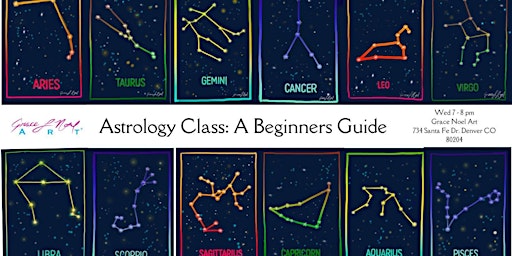 Imagem principal de Astrology Class: A Beginners Guide | Grace Noel Art