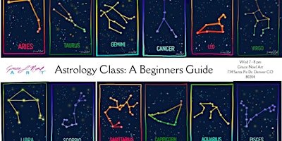 Primaire afbeelding van Astrology Class: A Beginners Guide | Grace Noel Art