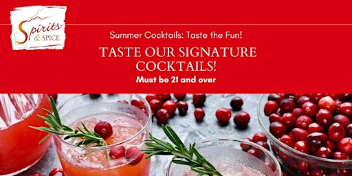 Primaire afbeelding van Tasty Tuesdays - Try  Summer Fun Cocktail  recipes - Washington D.C.