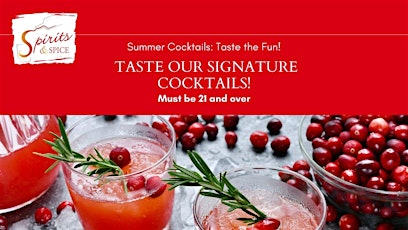 Tasty Tuesdays - Try Spirits & Spice Summer Cocktail  recipes - Chicago