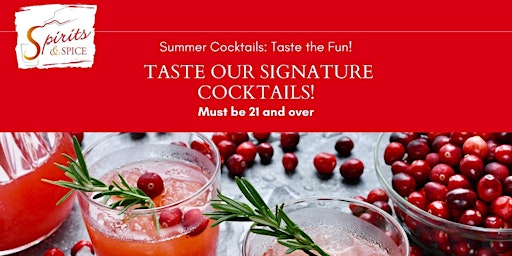 Primaire afbeelding van Tasty Tuesdays - Try  Summer Cocktail  recipes - Jackson Hole, WY