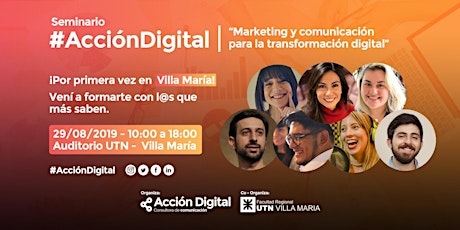Imagen principal de SEMINARIO "ACCIÓN DIGITAL" | Marketing y comunicación para la transformación digital