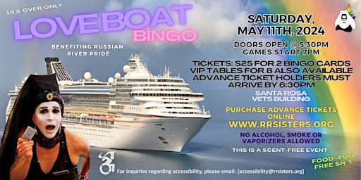 Imagem principal do evento Love Boat Bingo