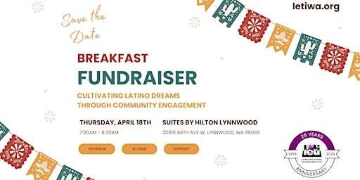 Primaire afbeelding van Breakfast Fundraiser: Cultivating Latino Dreams