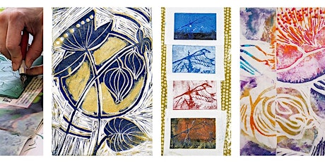 Lino Print and Stitch Workshop