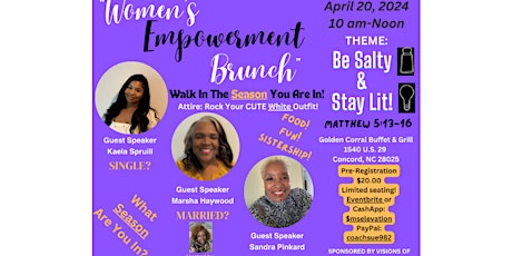 Women's Empowerment Brunch: Be Salty & Stay Lit