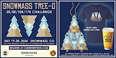 Snowmass Tree-O | 2k + 5k + 10k + 17k Challenge event logo