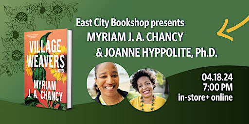 Hybrid Event: Myriam J. A. Chancy, The Village Weavers, w/ Joanne Hyppolite  primärbild