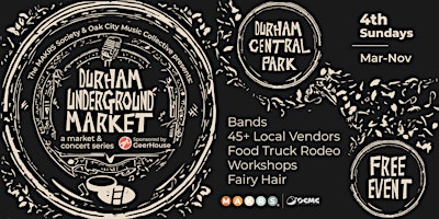 Imagem principal do evento Durham Underground Market