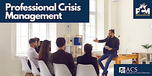 Imagem principal do evento Professional Crisis Management 4-Day Training | Chico, CA | Free