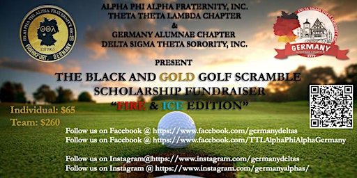Primaire afbeelding van Annual Black and Gold Golf Scramble "Fire & Ice Edition"
