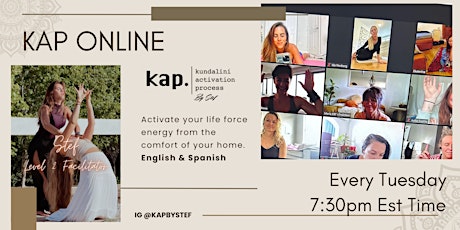 KAP ONLINE - Kundalini Activation Process by Stef, KAP Facilitator level 2