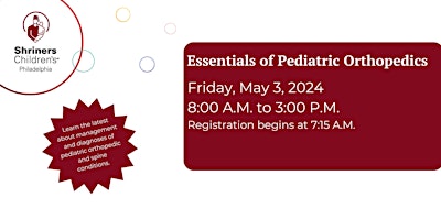 Primaire afbeelding van Essentials of Pediatric Orthopedics