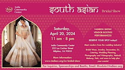 Immagine principale di ICC SOUTH ASIAN BRIDAL SHOW 