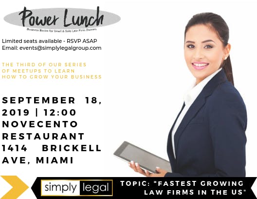 Power Lunch – Business Basics for Small & Solo Law Firms