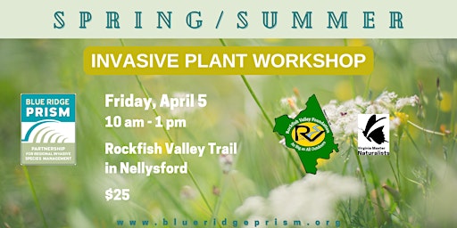 Imagem principal do evento Invasive Plant  Workshop at Rockfish Valley Trail in Nellysford