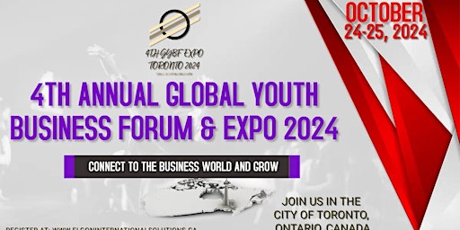 Primaire afbeelding van 4th ANNUAL GLOBAL YOUTH BUSINESS FORUM & EXPO 2024