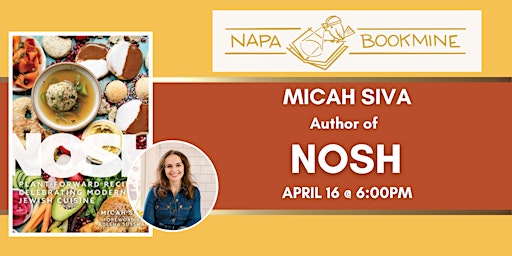 Immagine principale di Author Event: Nosh by Micah Siva 