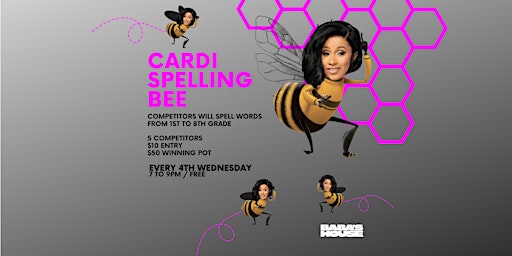Imagen principal de Cardi Spelling Bee-An Adult Spelling Bee