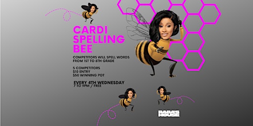 Imagem principal de Cardi Spelling Bee-An Adult Spelling Bee