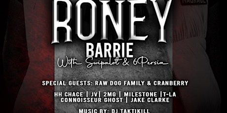 RONEY Live @ The Queens Hotel - BARRIE