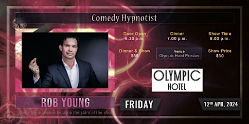 Hypnotist Comedy Show with Rob Young primary image