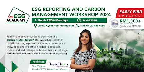 ESG Reporting and Carbon Management Workshop primary image