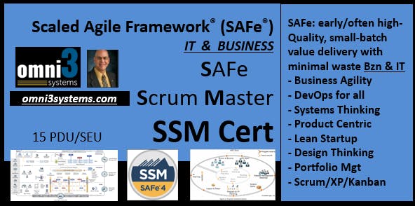 ~SSM Cert-SAFe4-Scrum Master~Overland Park, KS -15 PDUs