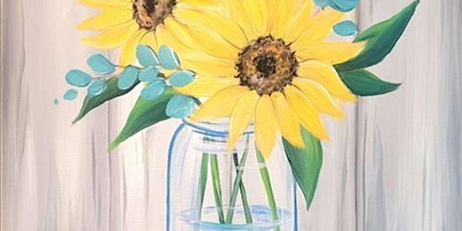Rustic Floral Arrangement - Paint and Sip by Classpop!™ primary image