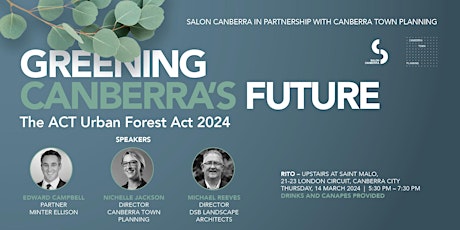 Primaire afbeelding van Greening Canberra's Future: The ACT Urban Forest Act 2024