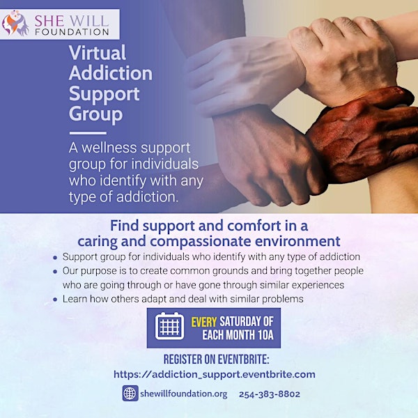 SHE Will Foundation Virtual Addiction Support Group