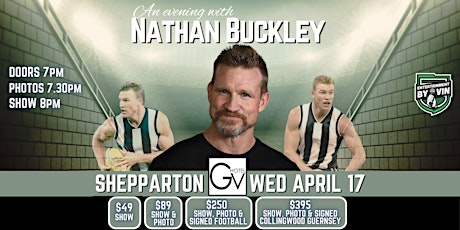 An Evening with Nathan Buckley, LIVE at GV Hotel Shepparton!