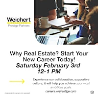 Hauptbild für Why Real Estate?  How to Launch a Career in Real Estate......