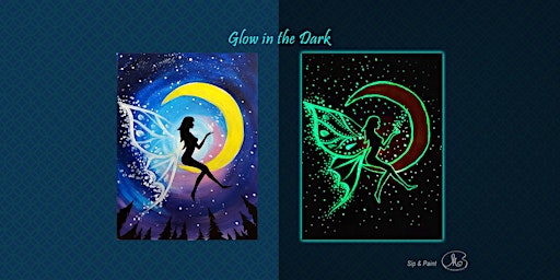 Imagem principal de Sip and Paint (Glow in the Dark): Moon Fairy (8pm Fri)
