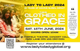 Imagen principal de LADY TO LADY  GLOBAL CONFERENCE  2024