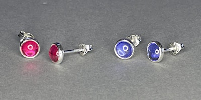 Gemstone Setting Practice - Silver Earrings primary image