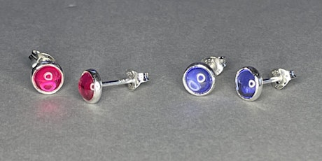 Gemstone Setting Practice - Silver Earrings