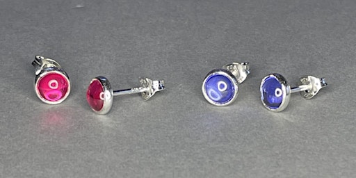 Gemstone Setting Practice - Silver Earrings primary image