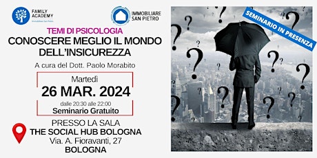 Hauptbild für CONOSCERE MEGLIO IL MONDO DELL’INSICUREZZA