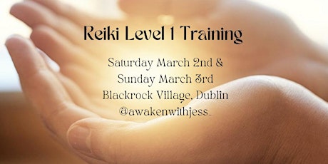 Imagem principal do evento Reiki Level 1 Training - with Awaken with Jess