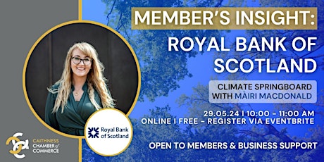 Member's Insight: Royal Bank of Scotland, Climate Springboard