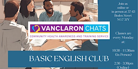 Basic English Club (Online & In person)