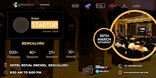 Image principale de Global Startup Summit 2024 | Bengaluru