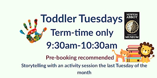 Primaire afbeelding van Toddler Tuesday - 30th April, Activity Session