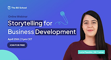 Online Webinar: Storytelling for Business Development