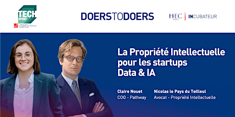 Doers to Doers - La Propriété Intellectuelle pour les startups  Data & IA  primärbild
