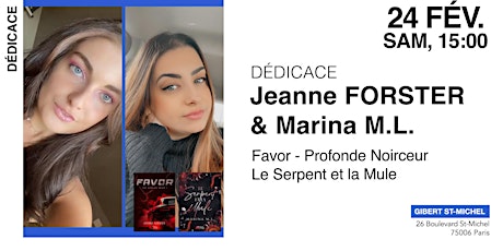 GIBERT dédicace : Jeanne Forster & Marina M.L. primary image