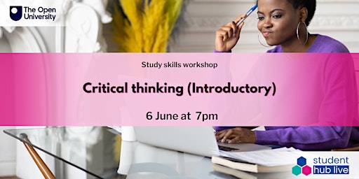 Critical thinking (Introductory) (19:00  - 20:00) primary image