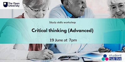 Critical thinking (Advanced)  (19:00  - 20:00) primary image