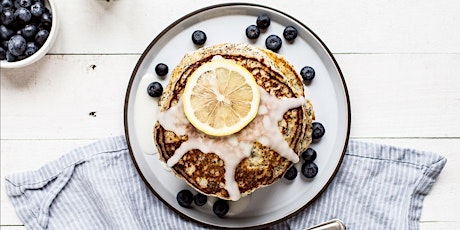 UBS IN PERSON Cooking Class: Lemon Poppy Pancakes with Strawberry Sauce